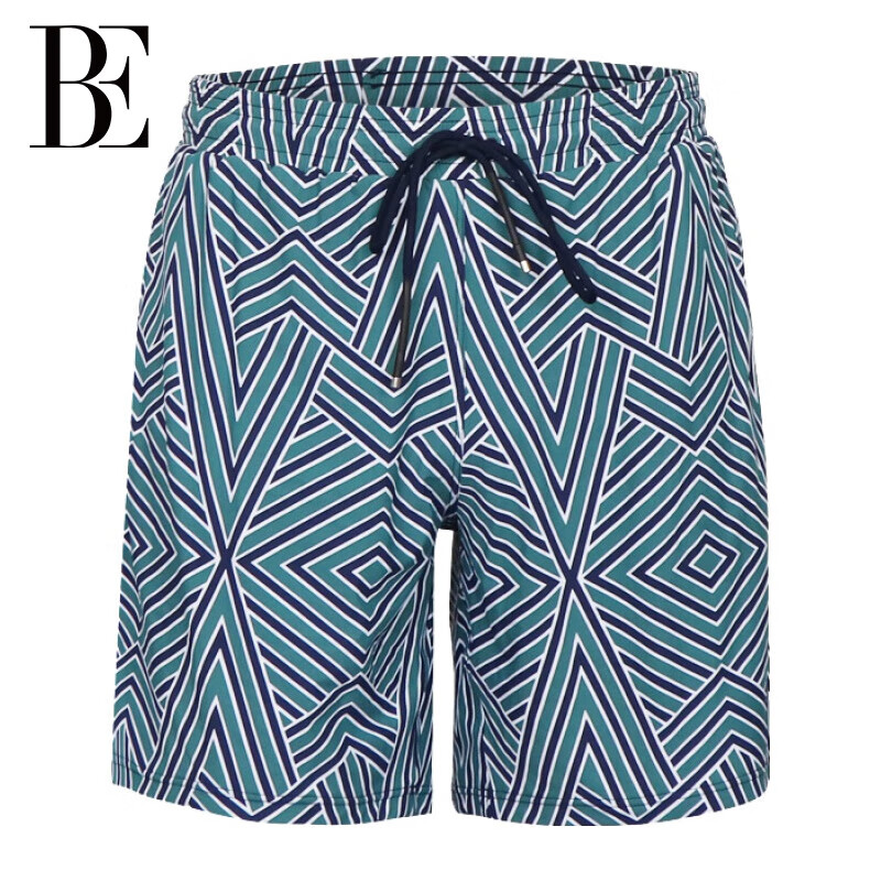 BALNEAIRE [Dong Chengpeng's Choice] Men's Fashionable Vacation Beach Shorts, Moisture-Wicking Quick-Dry Casual Loose Fit 50184 L