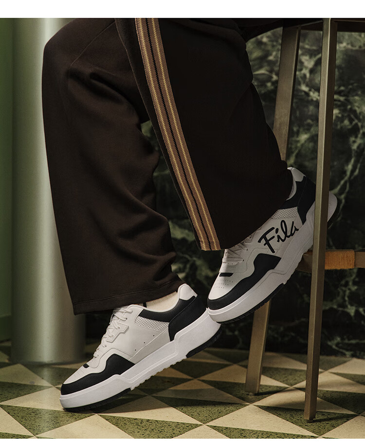 FILA Official [Yi Yangqianxi Edition] Men's Retro Square Casual Sneakers 23