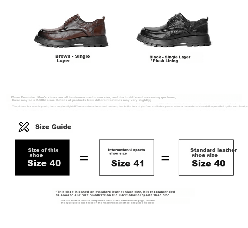 Belle Pleated Business Leather Shoes, Thick-Soled Heightening Derby Shoes for Men, Formal Genuine Leather Shoes A1422AM4, Black-Single Lining, Size 38 11