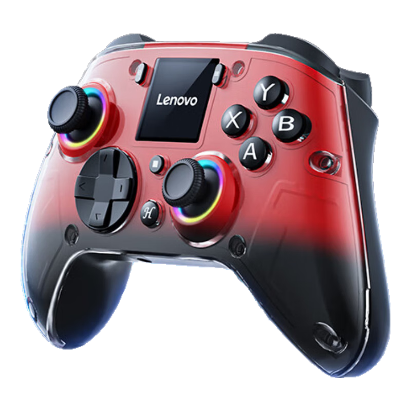 Lenovo X01 Smart Wireless Game Controller, Xbox-Style Hall Effect Switch, Computer PC Mobile TV Steam Bluetooth Motion Mapping, NS Rescuer Genshin Impact Dual Shadow Wonderland Red