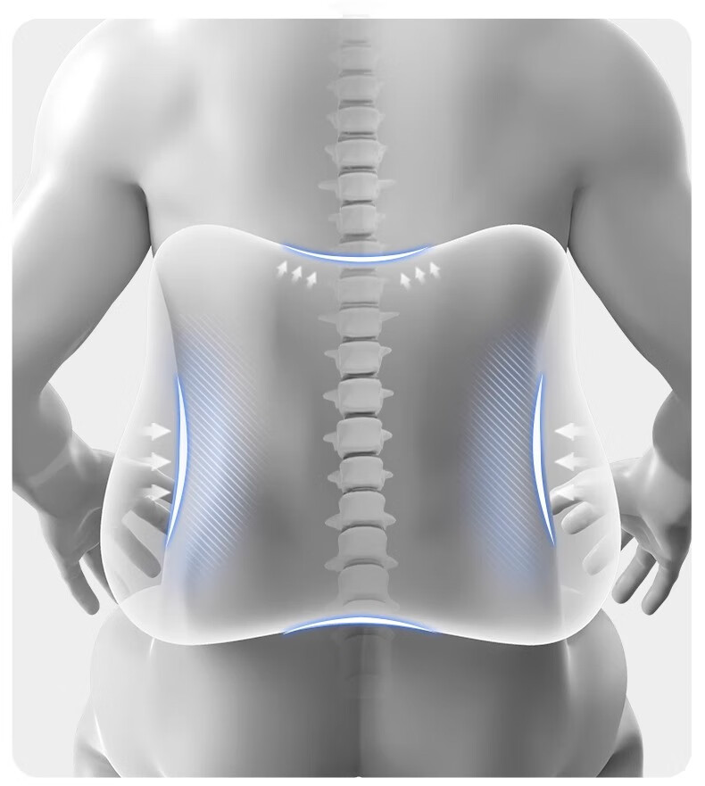 GREAT LIFE Lumbar Support Pillow Office Waist Cushion Long Sitting Backrest Chair Car Seat Waist Pad Driver Cushion 6