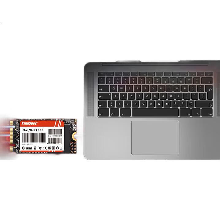 KingSpec 1TB SSD M.2 SATA NGFF 2242, скорость чтения 550 МБ/с, совместим с настольными ПК и ноутбуками