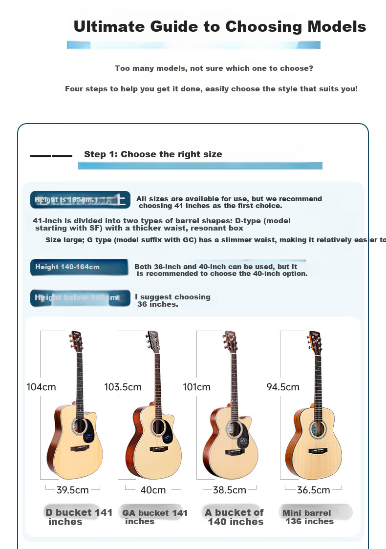 SAGA Guitar Solid Top SF800 Upgraded Version, Natural Wood Color, 41 Inches, Entry-Level Acoustic Guitar for Beginners, No Returns if You Can't Lear 8