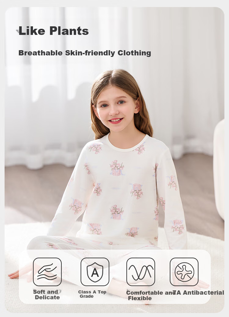 YEEHOO Cool Lenzing Modal 10A Antibacterial Boys' Pajamas Homewear Set for Youth 6-12 Years 1