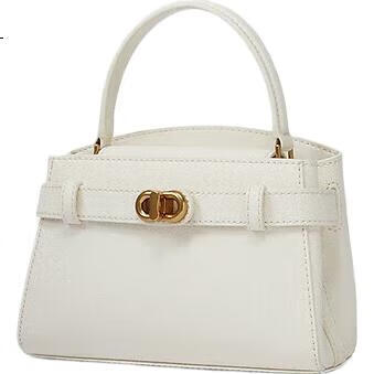 CHARLES&KEITH Textured Lychee Pattern Metal Buckle Kelly Bag, Handbag, Shoulder Bag, Women's Bag, Gift, CK2-50270880