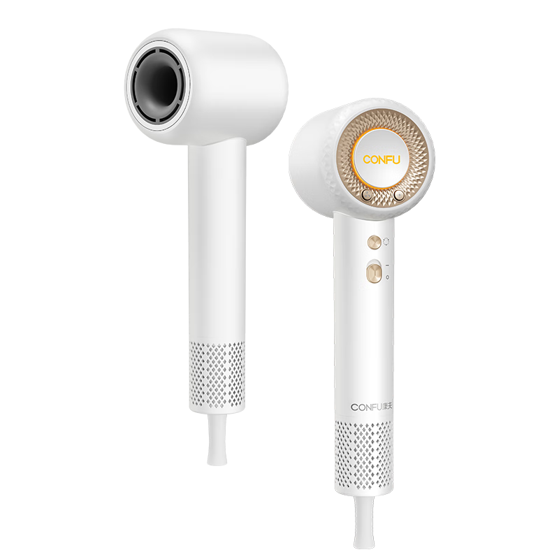 CONFU High-Speed Hair Dryer 5 Billion Plasma Home Use High Power Strong Wind Fast Drying Damage-Free Negative Ion Birthday Gift for Girlfriend F9Pro White
