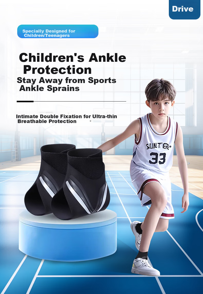 Chidong Children's Professional Ankle Brace, Sports Ankle Sprain Recovery Fixation Device, Anti-Sprain Foot Joint Protector, Lightweight And Thi 1