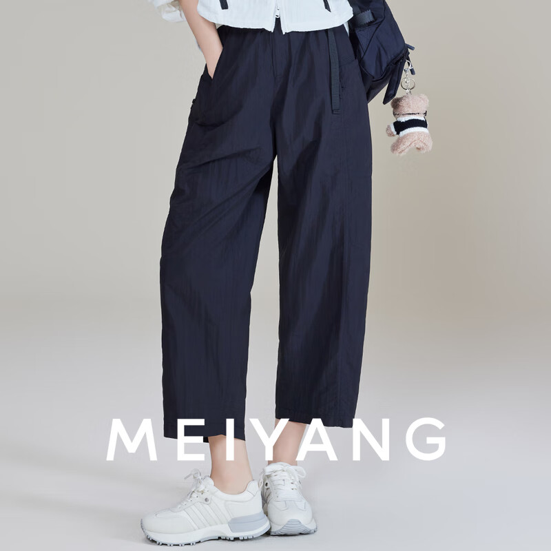 MEIYANG Hiking Shorts, Sun Protection UPF50+, Cool-Feeling Casual Pants [Large Size 70 in Stock], Black, M