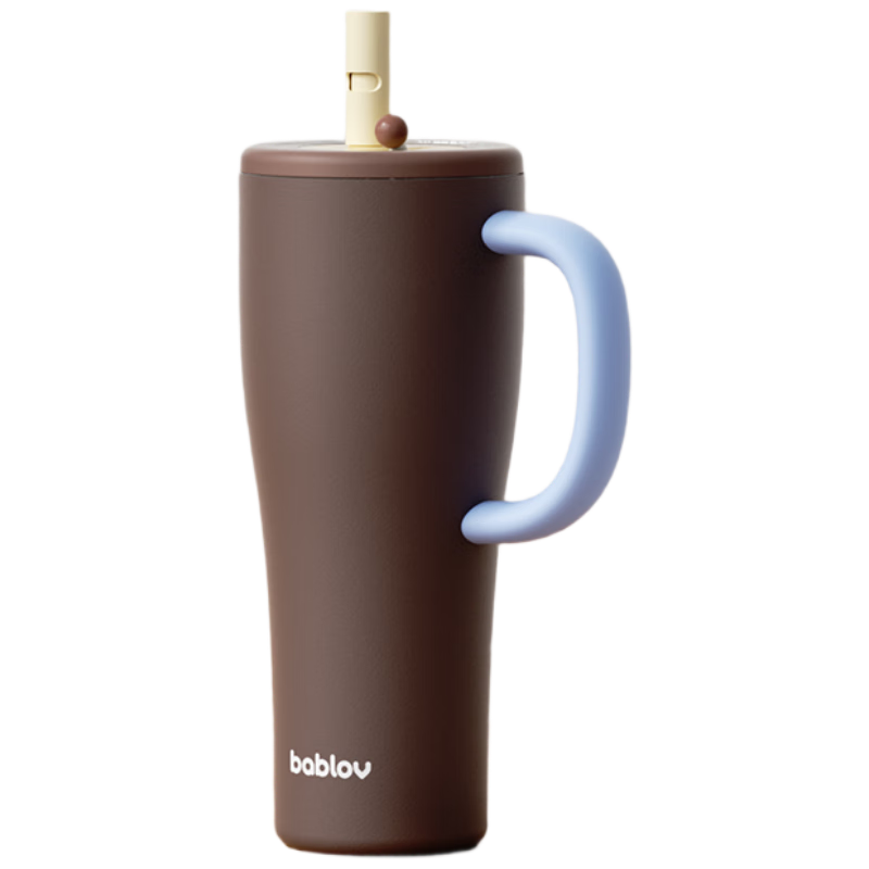 BABLOV Huobansen 316 Stainless Steel Insulated Cup, Large Capacity Water Bottle with Straw, Ice Cup, Women's Gift, 1000ml