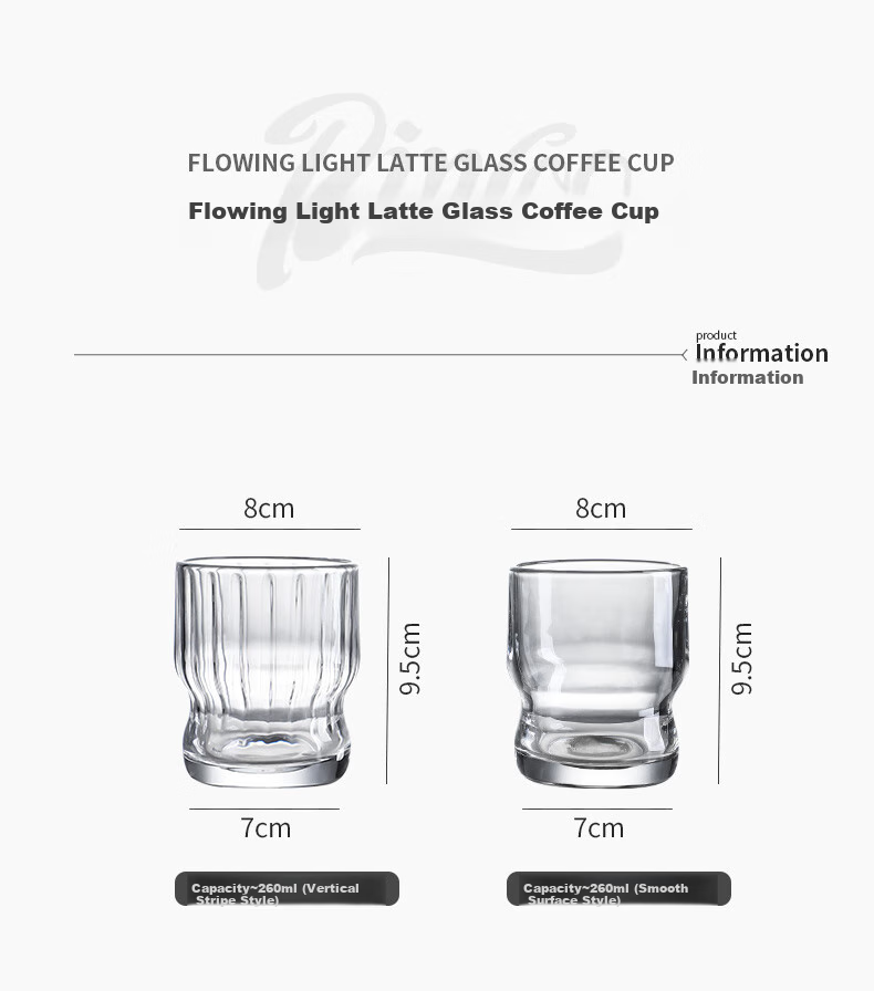 Bincoo Black Knight Glass Cup for Latte, Iced Americano, Milk, Special Cocktail, Coffee, Heat-Resistant Mug with Latte Art 10
