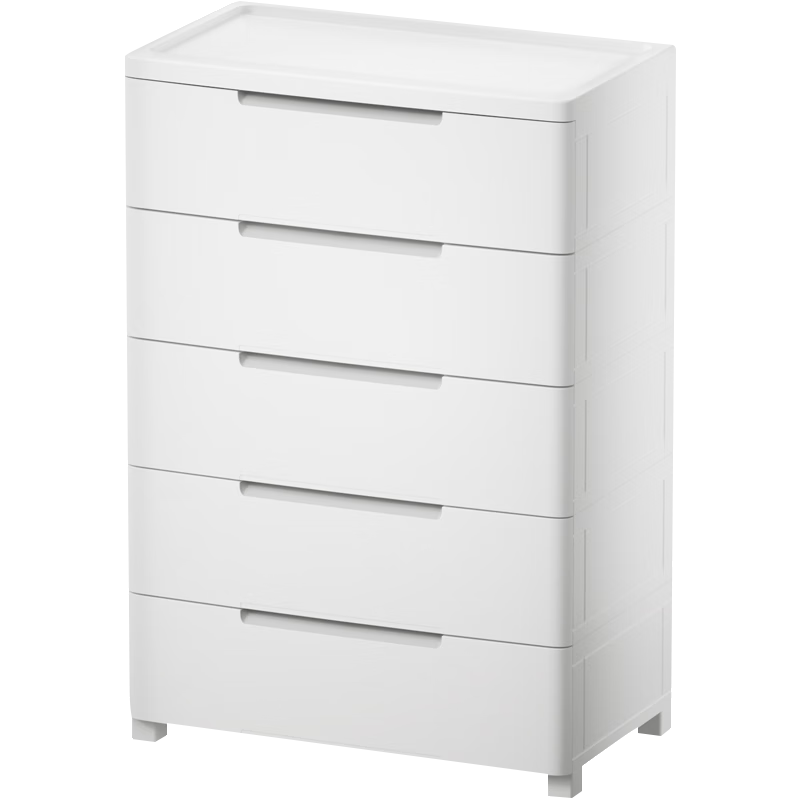 JEKO&JEKO Drawer Storage Cabinet Bedroom Living Room Storage Wardrobe Bedside Cabinet Toy Snack Organizer 5-Drawer 5-Tier