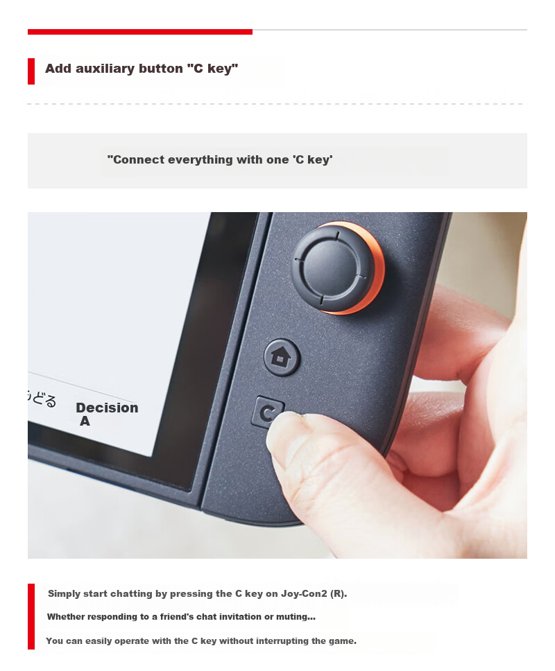 Nintendo Switch Joy-Con Controller for Switch 2 Hong Kong Version, Left And Right Gray Control Accessories, Casual Family Gathering Birthday Gift Bluetooth Gamepad 10