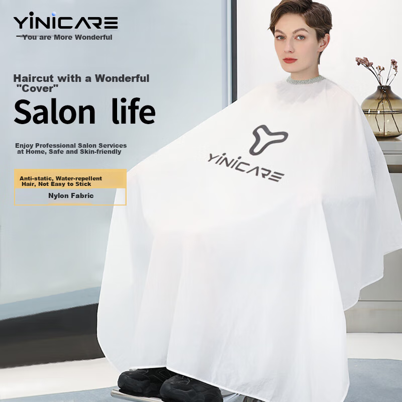 Yier Hairdressing Cape, Professional Barber Shop Hair Wrap, Adult Hairdressing Cape, Enlarged Shawl, Waterproof Fabric, Non-Stick Nylon Cape, Graduation Gift, Graduation Present