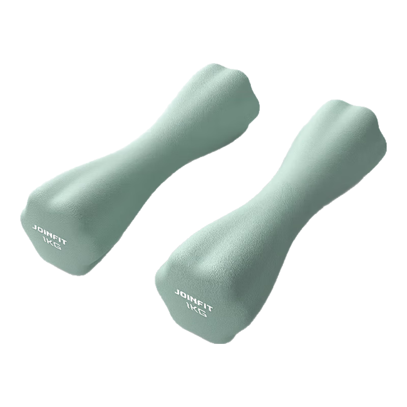 JOINFIT Small Dumbbell Set for Women's Home Fitness, Slim Waist Bell, 1kg Blue-Green Pair, F.S.005DA-J