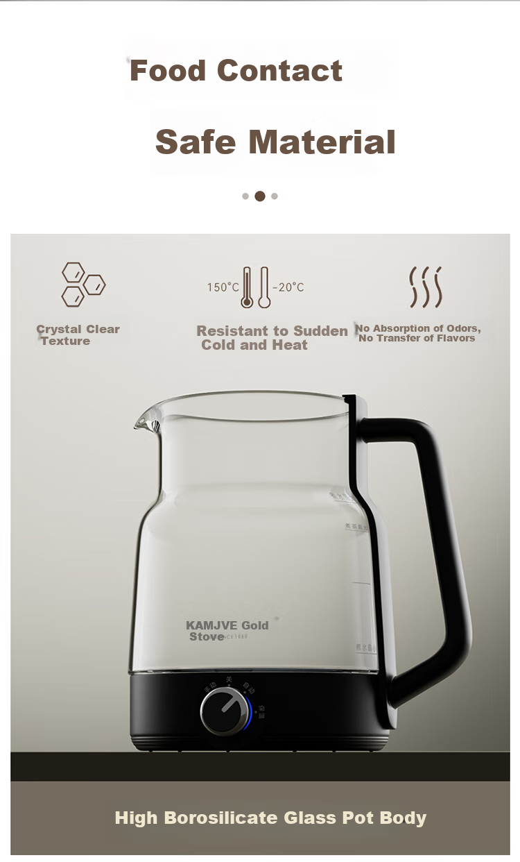 KAMJOVE Tea Kettle, Tea Infuser, Spray-Type Tea Maker, White Tea And Black Tea Steamer, All-In Tea Brewing Kettle, Tea Set 12