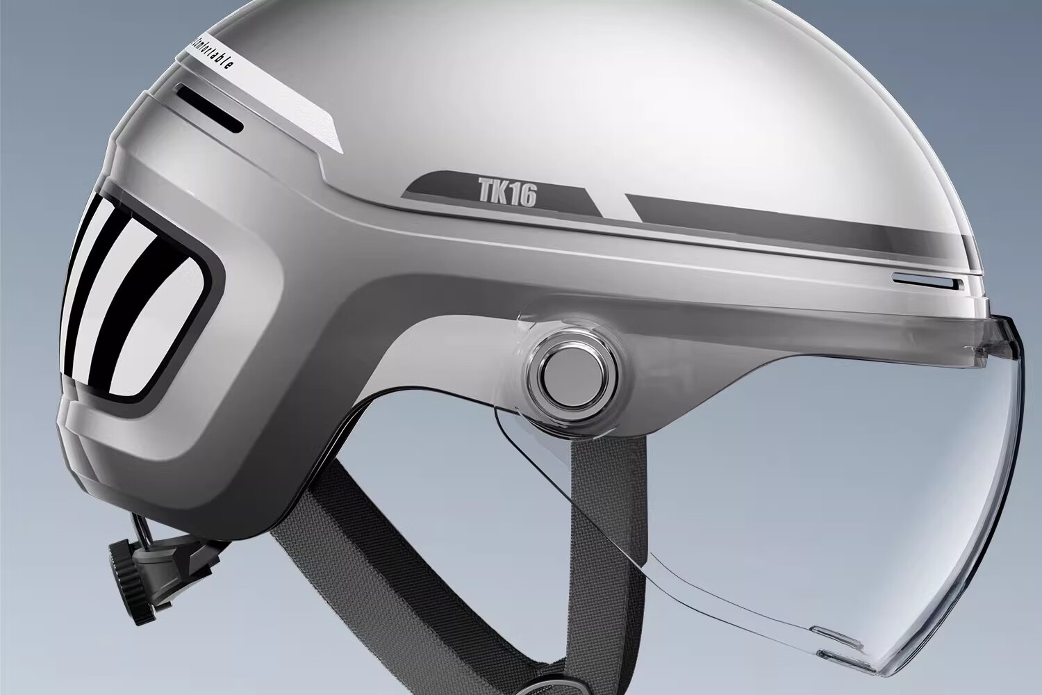 TWOBEE Electric Bike Helmet Summer Half Helmet Electric Motorcycle Scooter Helmet 3C Certified Men's Extra Large Size Four Seasons Helmet Galaxy Silver 2