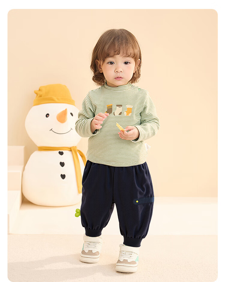 BALABALA BalaOne Loose-Fitting Joggers Pants for Boys And Girls, Winter Warm Trousers 209425108202 16