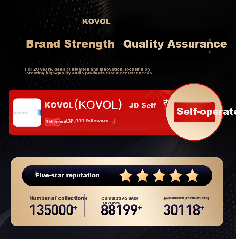KOVOL [Completely Upgraded] Wireless Lavalier Microphone for Live Streaming, Short Video Recording, Outdoor Noise Reduction, Karaoke, And Audio Recording, Professional Microphone with One Transmitter And One Receiver, Compatible with Apple And Android Devices 2