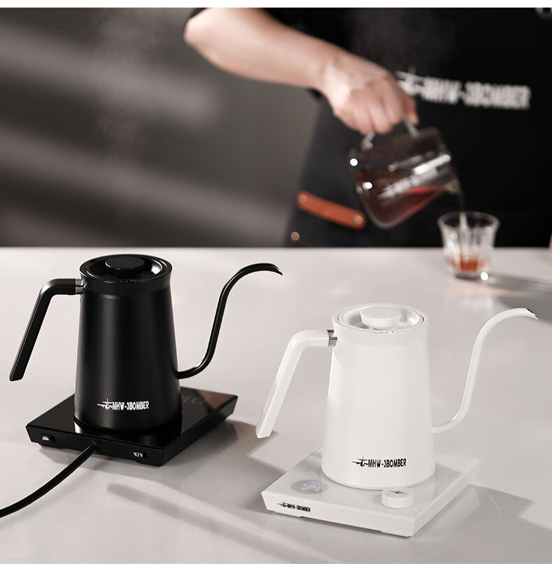 MHW-3BOMBER Assassination Bomber Temperature-Controlled Pour-Over Kettle, Electric Heating Pour-Over Flow Control Smart Coffee Kettle, Home Electric Water-Heated Tea Maker 35