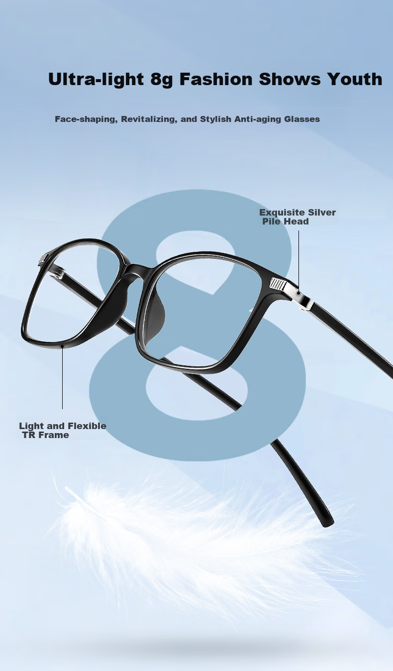LOHO Reading Glasses for Men with Anti-Blue Light High Definition Lenses, Stylish Business Glasses for Elderly Women, 150 Degrees, Ages 50-54 5
