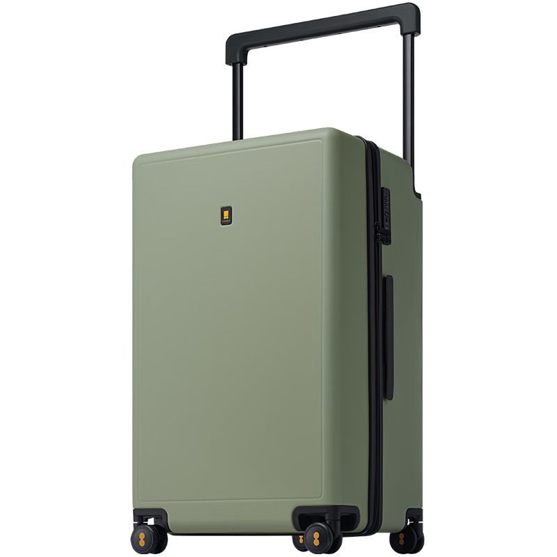 LEVEL8 Suitcase, Unisex Password Lock Large Capacity Spinner Wheels 26-Inch Wide Trolley Case for Travelers PC Luggage, Gree