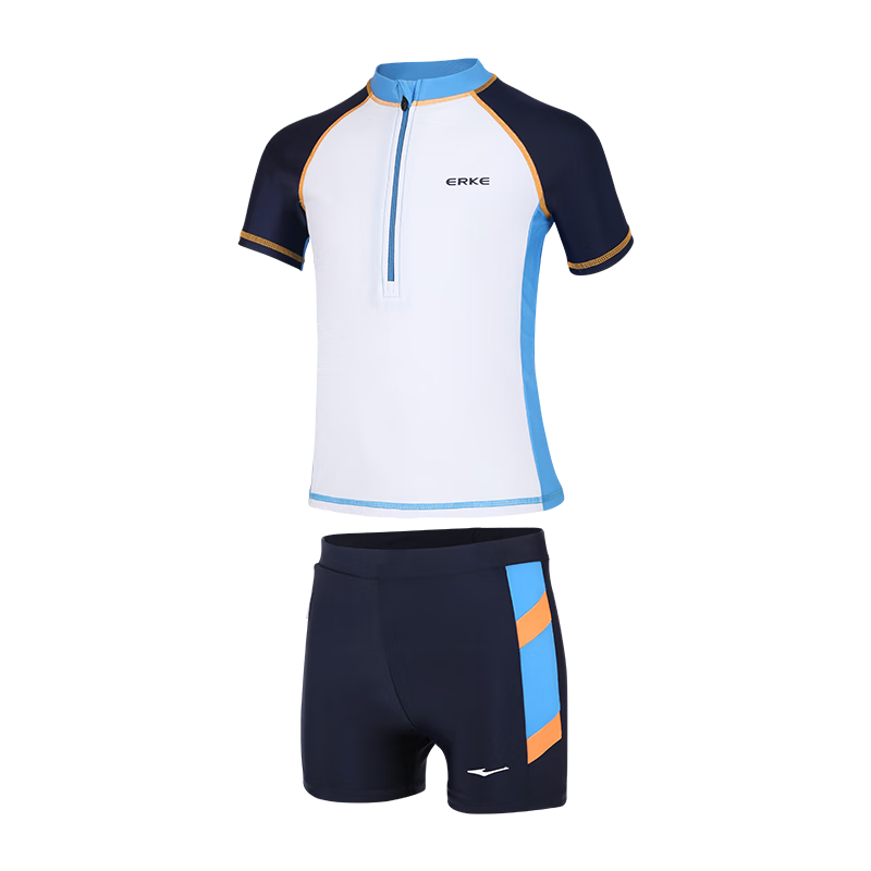 ERKE Children's Two-Piece Swimsuit Set for Boys, Teenagers, Hot Springs, Students, Swimming Trunks And Top, Boys' Swimwear