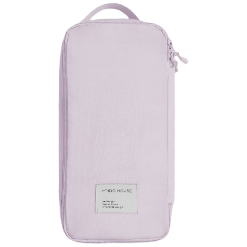 MIDO HOUSE Mingdu 60-Count Cotton Hotel Anti-Dirt Sleeping Bag Travel Sheet Duvet Cover Portable Travel Sleep Bag Sheer Purple 210*210cm