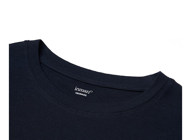 INMAN Wool Stand Collar T-Shirt 2025 Autumn Women's New Layered Slim Fit Long Sleeve Base Shirt Light Gray S 19