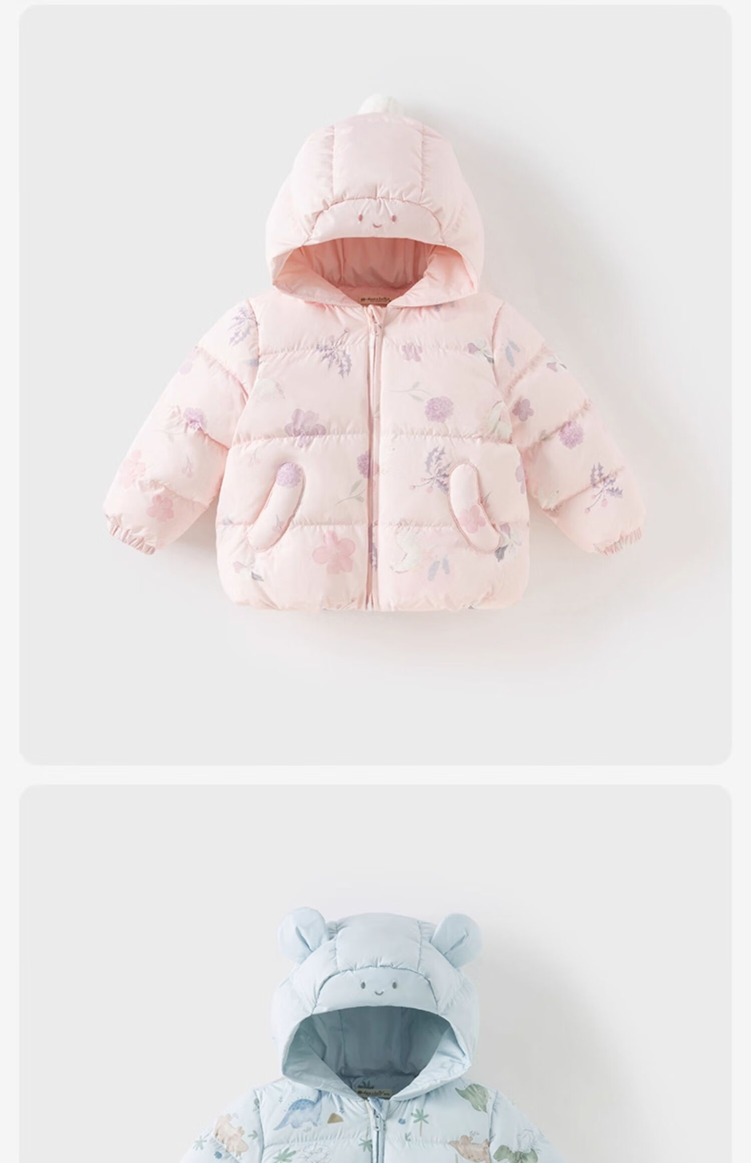 DAVE & BELLA Antibacterial Fleece Children's Down Winter Jacket Boys' Three-Proof Coat Girls' New Year Top 9