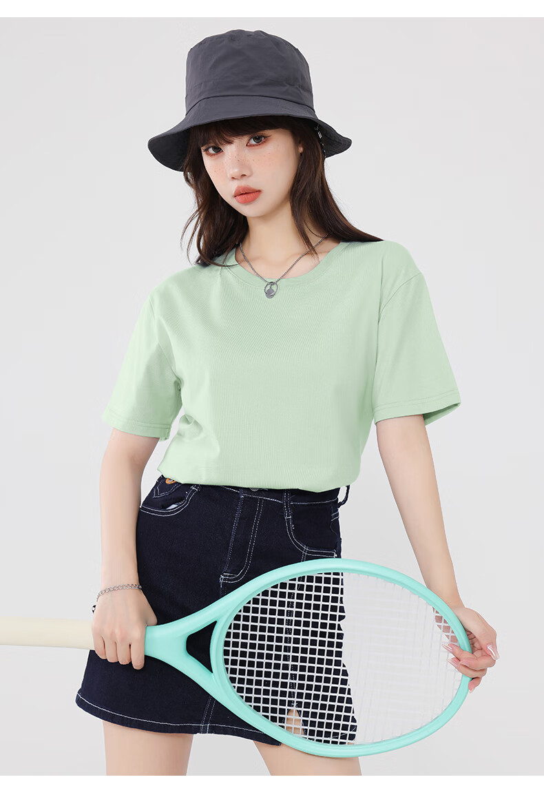 Warrior Pure Cotton Loose Short-Sleeve T-Shirt for Women, Versatile Casual Fashion Top for Summer 2026, Skin-Friendly And Breathable Women's Clothing 11