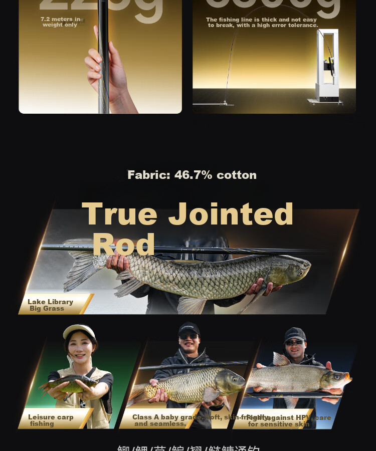 Handing Feiyue Fishing Rod, Handheld Rod, Ultra-Light Composite Rod, Platform Fishing Rod, Ultra-Light Fishing Pole, Handheld Rod, Carbon Fiber Small Composite Fishing Rod, 8.1m 5