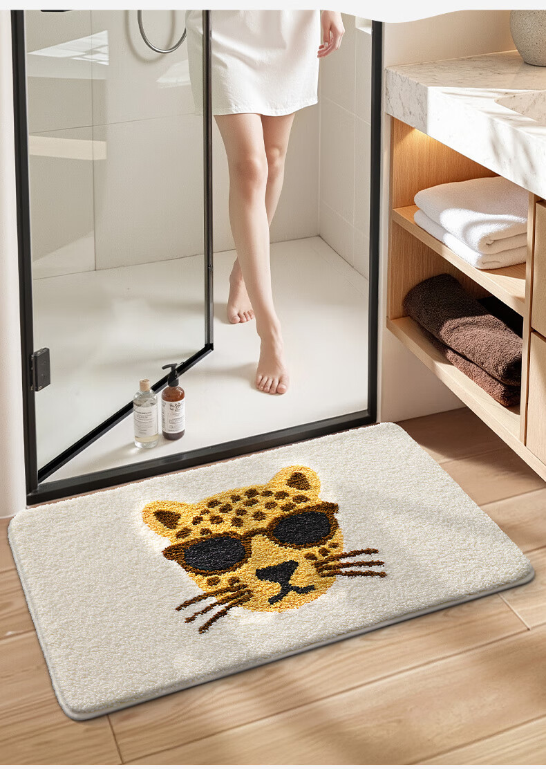 Da Jiang Bathroom Floor Mat Absorbent Bath Mat Toilet Door Entrance Rug 40x60cm 6