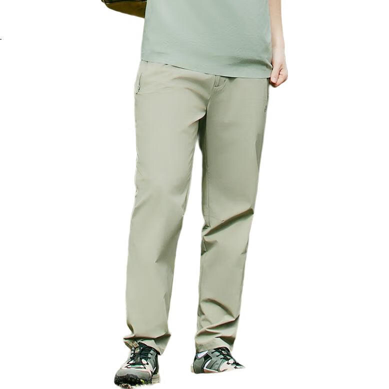 TECTOP Outdoor Hiking Quick-Dry Pants, Lightweight Moisture-Wicking Casual Straight-Leg Fast-Drying Long Pants, 2422177SZ Men's Sand Khaki M