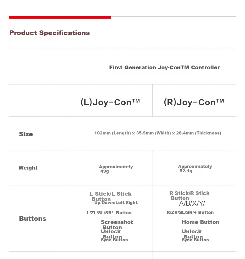Nintendo Switch Joy-Con Controller [Hong Kong Version], First-Generation OLED Battery Life Gamepad, Left Red Right Blue, NS Accessories, Compatible with Mainland China And Japanese Versions 7