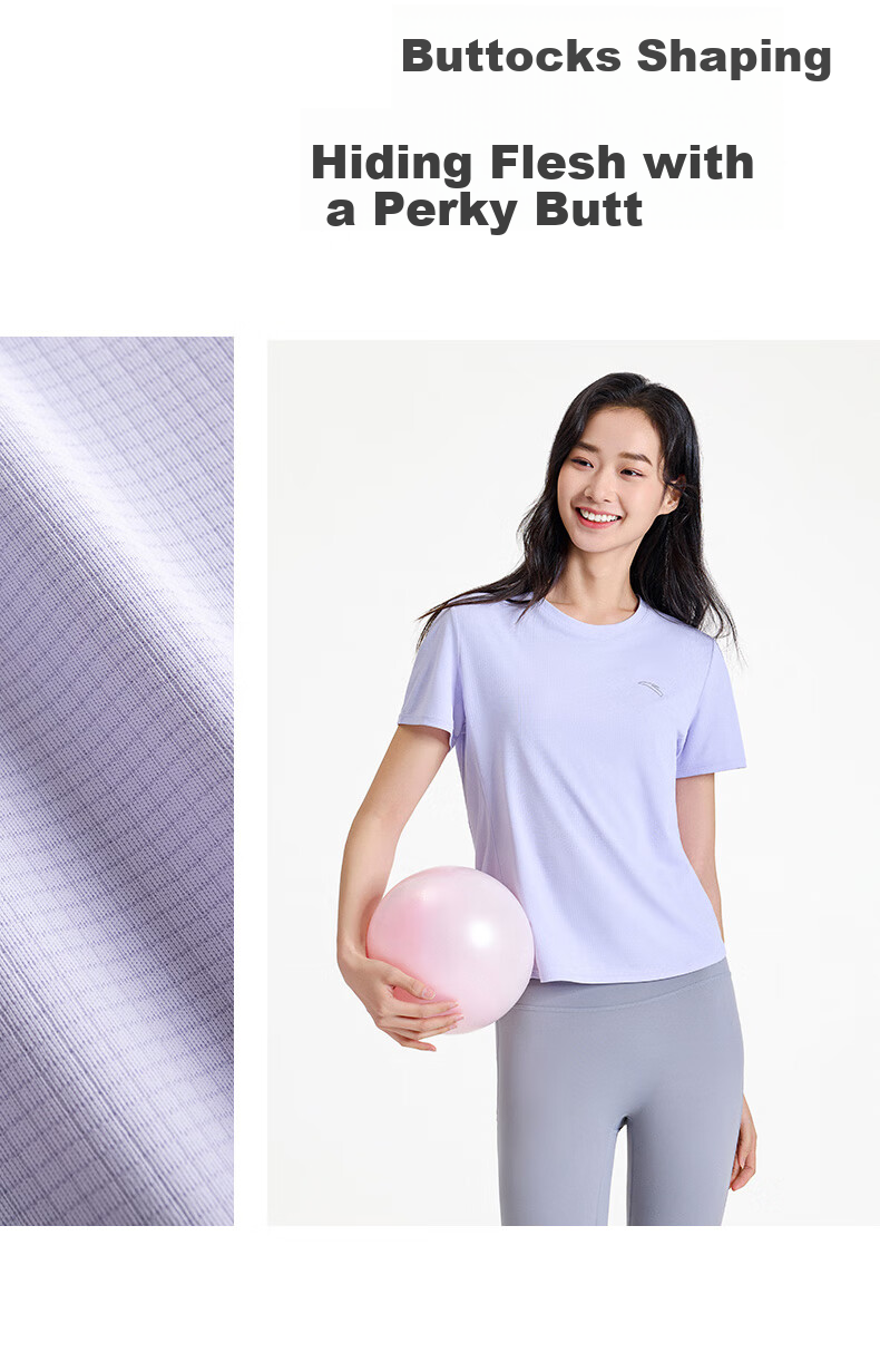 ANTA Quick-Dry T-Shirt | Women's Sports Tee, Summer New Style Breathable Training Running Top, Yoga Fitness Short Sleeve 12