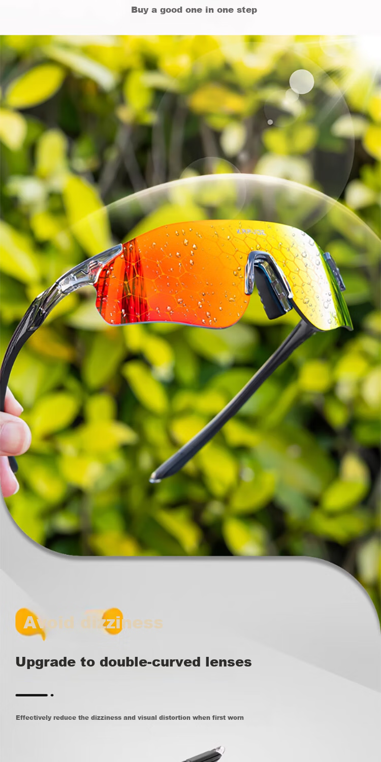 KAPVOE Outdoor Running Glasses for Marathon, Colorful Anti-Glare UV Protection Lightweight Eyewear 7