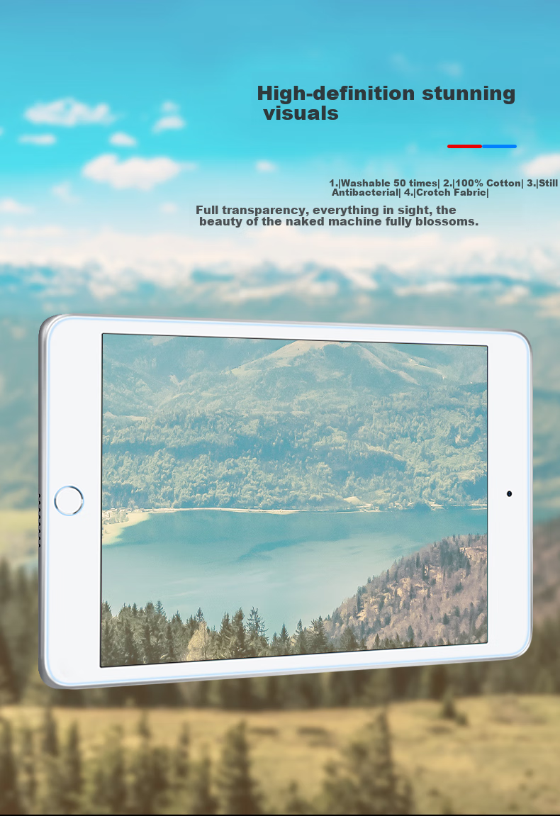 Jiangming Tempered Glass Screen Protector for Apple IPad Mini 2, Mini 7.9 Inch Tablet, Anti-Drop Anti-Scratch HD Anti-Fingerprint Scratch-Resistant Protective Film 4