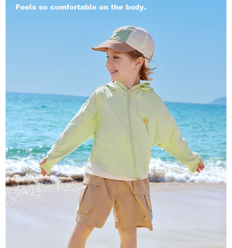 Beitaisi Children's Sun Protection Clothing, 2026 New Style Ice Silk Skin Coat, UV-Resistant Breathable Parent-Child Sun Protection Garment for Boys And Girls 16