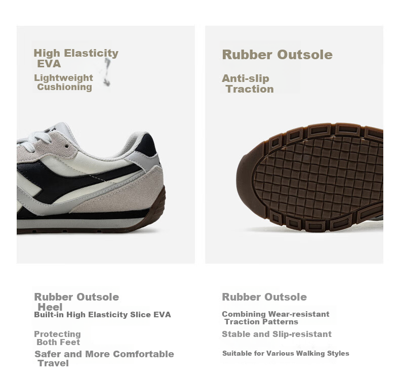 Diadora Unisex Casual Runmover Synth Sneakers Rock Ridge Gray/Obsidian Black/Snow White Size 42.5 Runs Small, Recommend Half Size Up 14