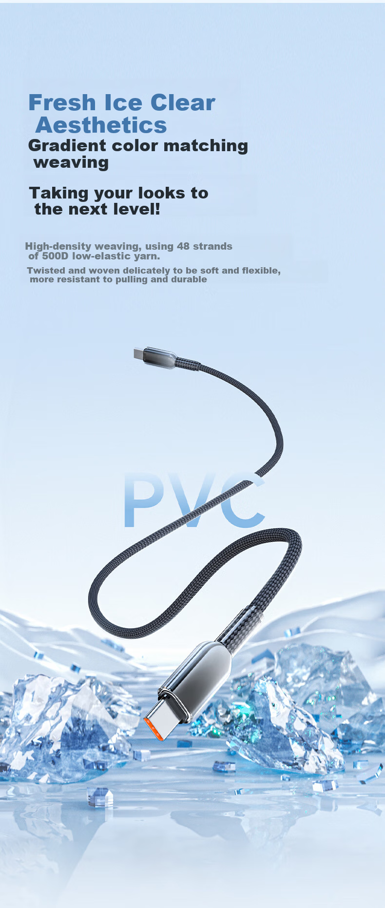 Aomake IPhone 18 Pro Max Charging Cable, Type-C Data Cable, Dual-Ended, Compatible with Apple 15-17 Series, 60W Android Phones, IPad, Car Charger, Dual-C Cable - 1.5 Meter Fast Charging Cord 5