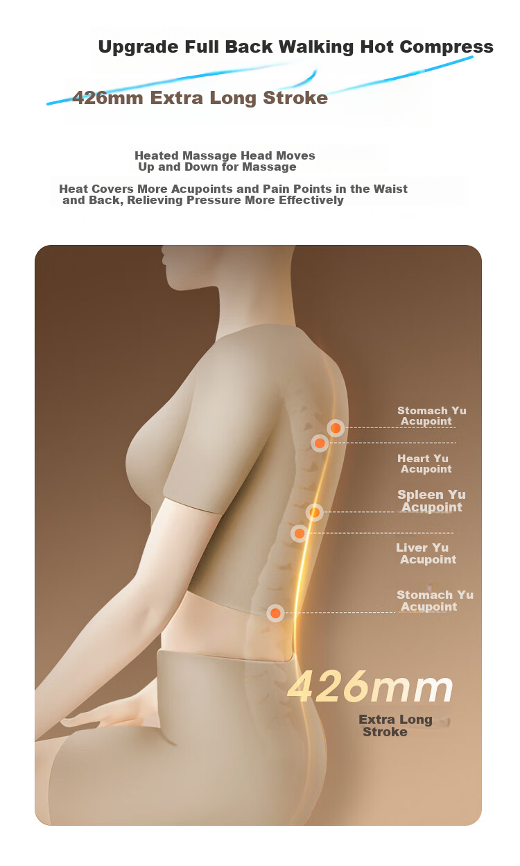 OGAWA Massage Back Cushion for Waist, Back, Buttocks, Legs, Full Body Heat Therapy Massage Device Home Car Office Chair Pad Practical Birthday Gift for Parents Boyfriend Girlfriend 1206 Xingyun Milk Coffee 17