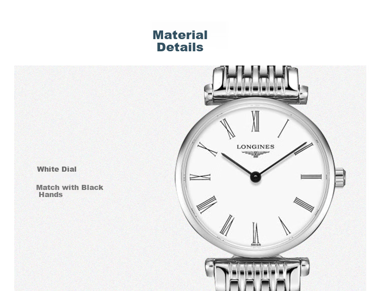 LONGINES Swiss Watch, Conquest Classic Series, Women's Steel Strap Quartz Watch L42094116 5