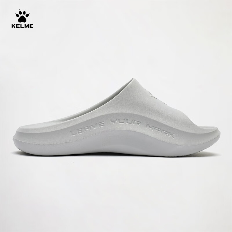Шлепанцы мужские KELME, легкие, дышащие, для пляжа и дома, размер 44, светло-серые