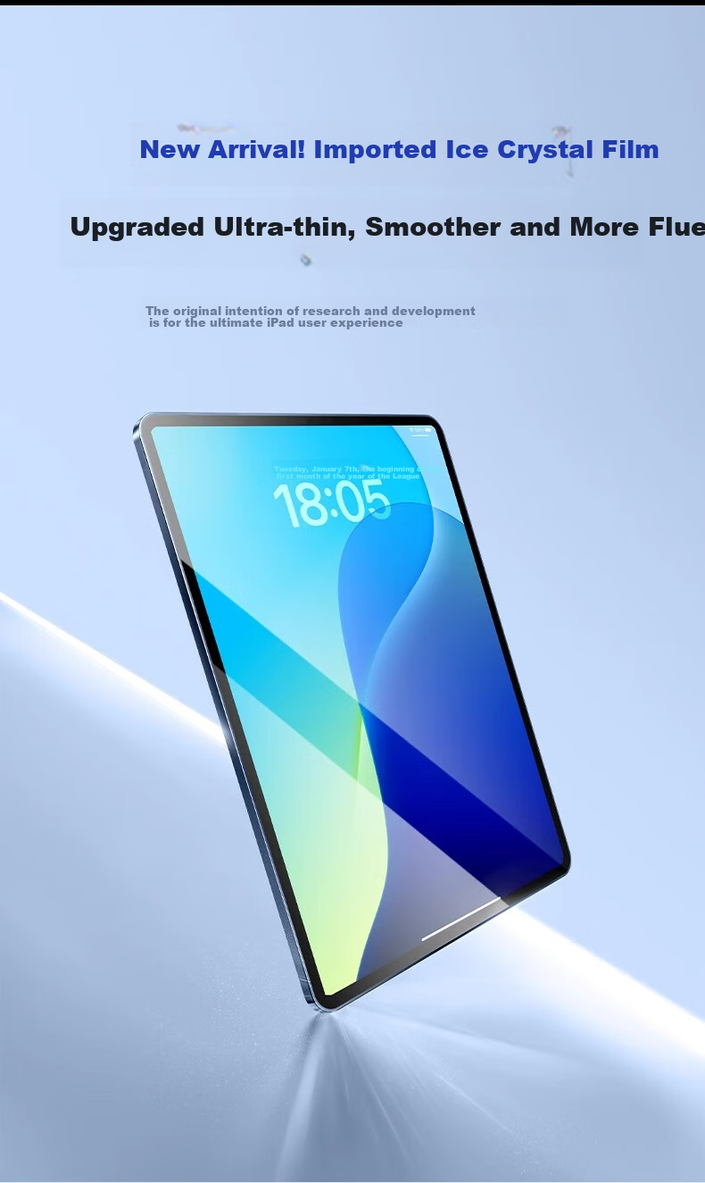 TORRAS [High-Definition Ice Crystal Film] for IPad Air8/7/6 Tempered Glass Screen Protector, 11-Inch, Compatible with 2026/25 Models, M4 Chip Tablet Protective Film, Shatterproof, Anti-Fingerprint, Ultra-Clear Protective Film 8