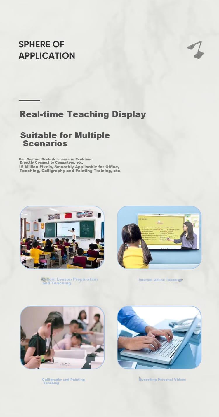 Eloam Video Display Stand High-Definition Camera, 15 Million Pixel High-Definition Calligraphy And Painting Live Streaming Teaching, Exam Paper Taking And Homework Object Projection Video Recording, A3 Large Format, V15 4