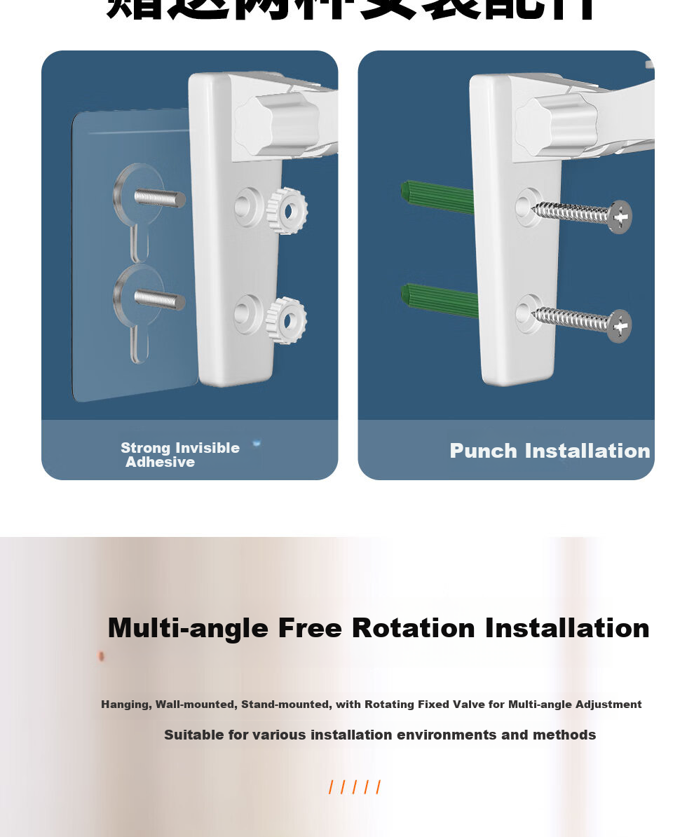 COMPCCTV Desktop Surveillance Camera Floor Stand, Extendable, No Drilling Required, Suitable for Indoor Use, Compatible with Xiaomi C700/C500/2K Version 3 Pro PTZ Small Camera SMT-ZM/xm 7