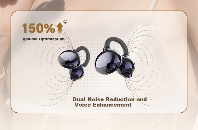 IGene [Sound Quality And Appearance 0 Negative Reviews] Ear Clip Bluetooth Headphones, Open-Ear, Non-In Music Sports Long Battery Life Bone Conduction Concept Suitable for OPPO Huawei Vivo OnePlus 11