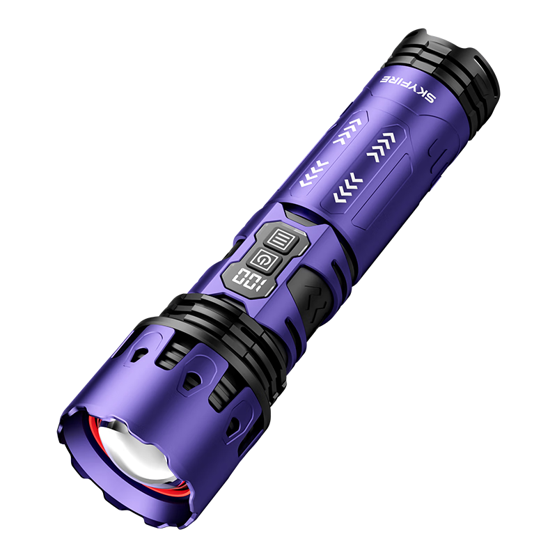 Tianhuo High-Power Rechargeable Flashlight Outdoor Zoom Long-Range Survival Large Capacity 2-4 Hours Ultra-Long Battery Life
