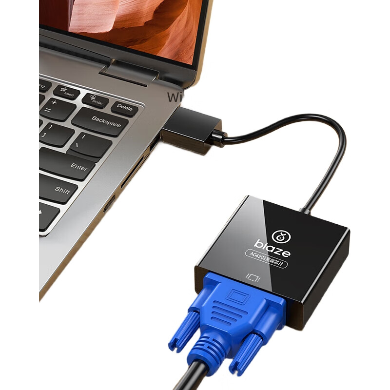 BIAZE [Высокопроизводительный чип AG6202] конвертер HDMI в VGA, адаптер видео высокой четкости, совместимый с ноутбуками, ТВ-приставками, мониторами и проекторами