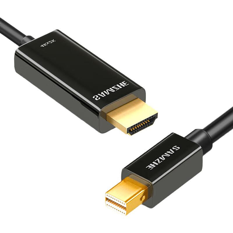 Кабель-адаптер SAMZHE Mini DP - HDMI, 4K, 3 метра, черный